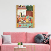 Toile Fête de l'empereur moghol dans une cour (Insitu(Salon))