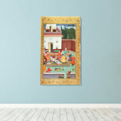 Toile Fête de l'empereur moghol dans une cour (Insitu (Plancher de Bois))