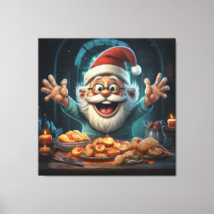 Toile Fête de père Noël