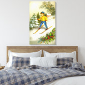 Toile Fête de ski de filles vintage (Insitu(Chambre))