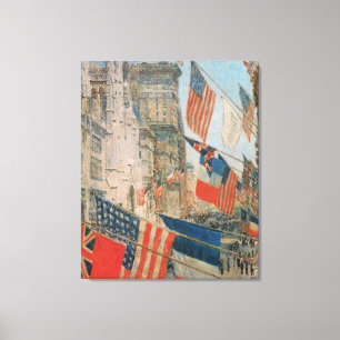 Toile Fête des Alliés, mai 1917 par Childe Hassam, Art V