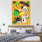 Toile Fête des Candies Éffrayantes d'Halloween (Insitu(Chambre))