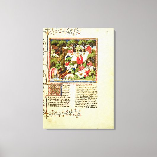 Toile Fête des chasseurs avant la chasse au cerf (Recto)