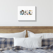 Toile Fête des pères 18 Photos Collage Cadeau pour papa (Insitu(Chambre))