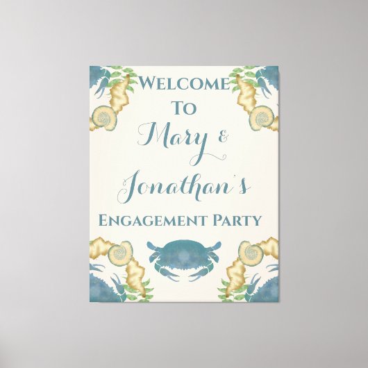 Toile Fête du crabe Crabes bleus, Fiançailles (Recto)