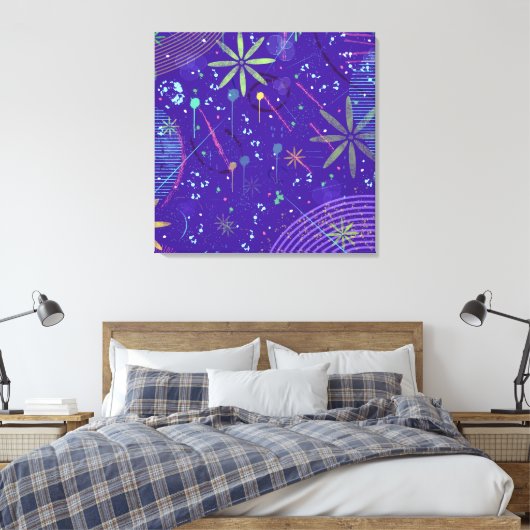 Toile Fête du Crépuscule Violet (Insitu(Chambre))