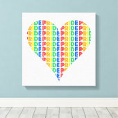 Toile Fête du mois des Gay pride LGBT Rainbow Letters (Insitu (Plancher de Bois))