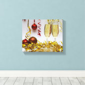 Toile Fête du Nouvel An SlipperyJoe's champagne spa (Insitu (Plancher de Bois))
