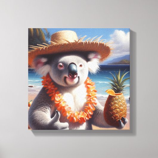 Toile Fête Koala Luau (Recto)