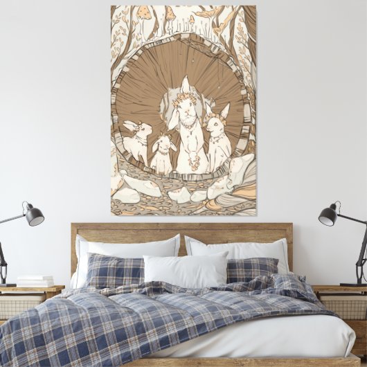 Toile Fêtes de lapin (Insitu(Chambre))