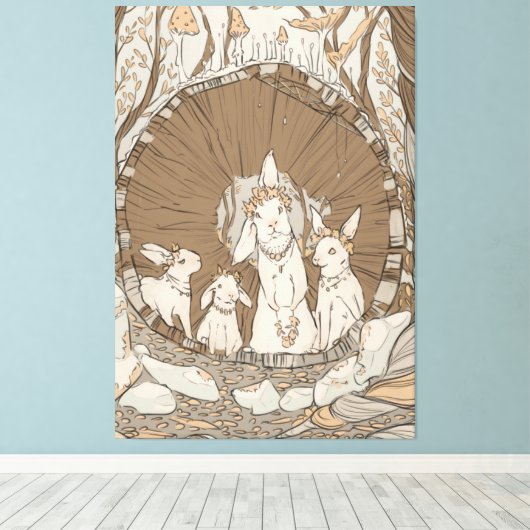 Toile Fêtes de lapin (Insitu (Plancher de Bois))