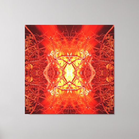 Toile Feu Abstrait (Recto)