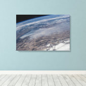 Toile Feu Autour Du Parc National De Yosemite. (Insitu (Plancher de Bois))