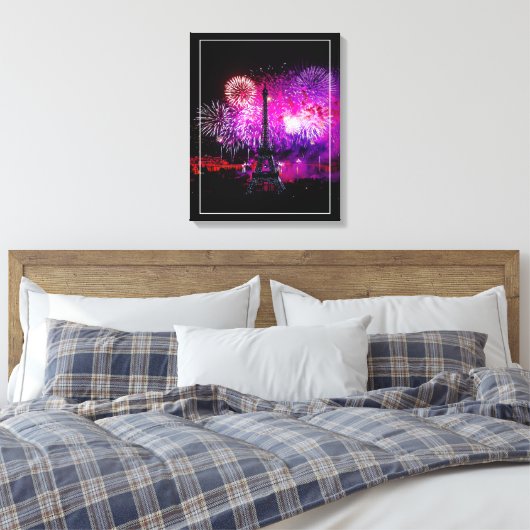 Toile Feu d'artifice Tour Eiffel (Insitu(Chambre))