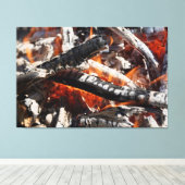 Toile feu de bois (Insitu (Plancher de Bois))