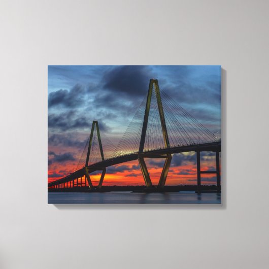 Toile Feu de Charleston comme coucher de soleil (Recto)