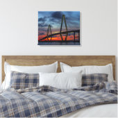 Toile Feu de Charleston comme coucher de soleil (Insitu(Chambre))