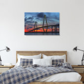Toile Feu de Charleston comme coucher de soleil (Insitu(Chambre))