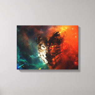 Toile Feu de loup et glace