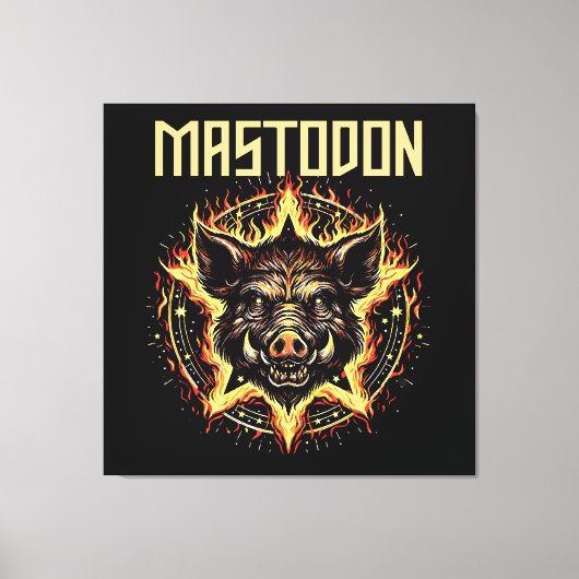Toile Feu de sanglier Mastodonte (Recto)
