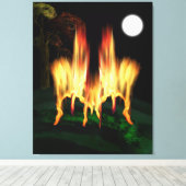 Toile Feu d'incendie (Insitu (Plancher de Bois))