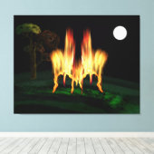 Toile Feu d'incendie (Insitu (Plancher de Bois))