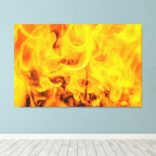 Toile Feu et flammes (Insitu (Plancher de Bois))