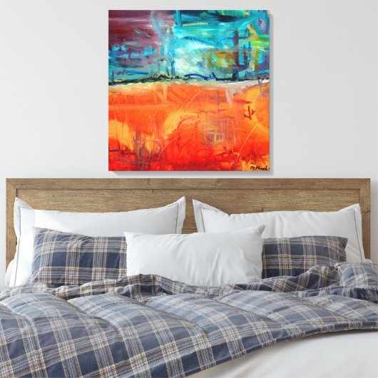 Toile Feu et glace (Insitu(Chambre))