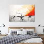 Toile Feu et glace et presque rien de beau 3 (Insitu(Chambre))