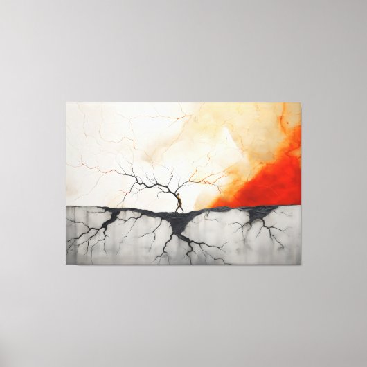 Toile Feu et glace et presque rien de beau 3 (Recto)