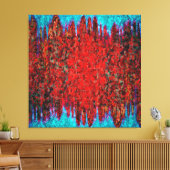 Toile Feu et texture de glace (Insitu(Salon))