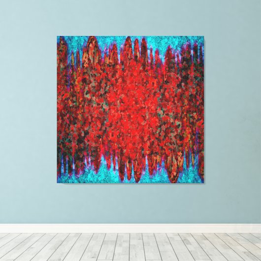 Toile Feu et texture de glace (Insitu (Plancher de Bois))