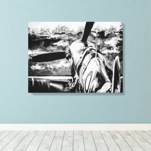 Toile Feu Spitfire À L'Aube (Insitu (Plancher de Bois))