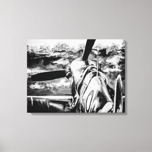 Toile Feu Spitfire À L'Aube (Recto)