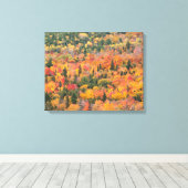Toile Feuillage d'automne | Péninsule de Keweenaw, Michi (Insitu (Plancher de Bois))