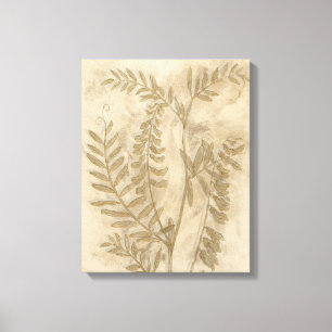 Toile Feuillage doré I