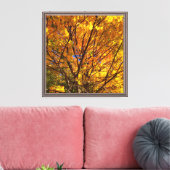 Toile Feuillage jaune d'automne (Insitu(Salon))
