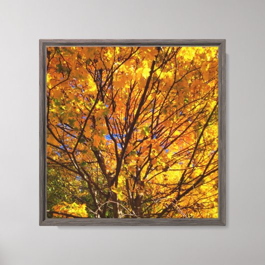 Toile Feuillage jaune d'automne (Recto)