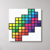 Toile Feuille coloré (Recto)