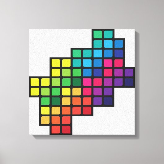 Toile Feuille coloré (Recto)