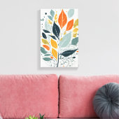 Toile Feuille coloré (Insitu(Salon))