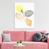 Toile Feuille d'aquarelle esthétique moderne (Insitu(Salon))