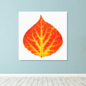 Toile Feuille d'Aspen rouge et jaune #10 (Insitu (Plancher de Bois))