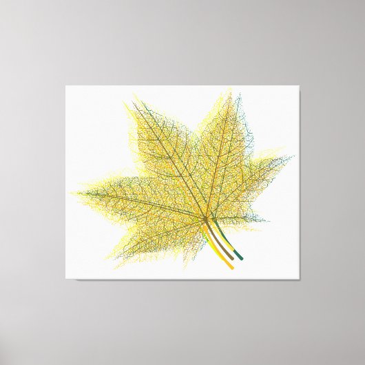 Toile Feuille d'automne (Recto)