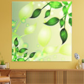 Toile Feuille de jardin fraîche (Insitu(Salon))