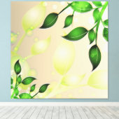 Toile Feuille de jardin fraîche (Insitu (Plancher de Bois))