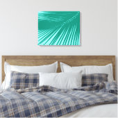 Toile Feuille de palme - Turquoise et Aqua (Insitu(Chambre))