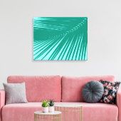 Toile Feuille de palme - Turquoise et Aqua (Insitu(Salon))