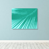 Toile Feuille de palme - Turquoise et Aqua (Insitu (Plancher de Bois))
