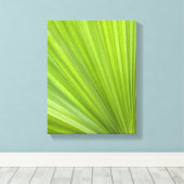 Toile Feuille de palmier vert tropical (Insitu (Plancher de Bois))